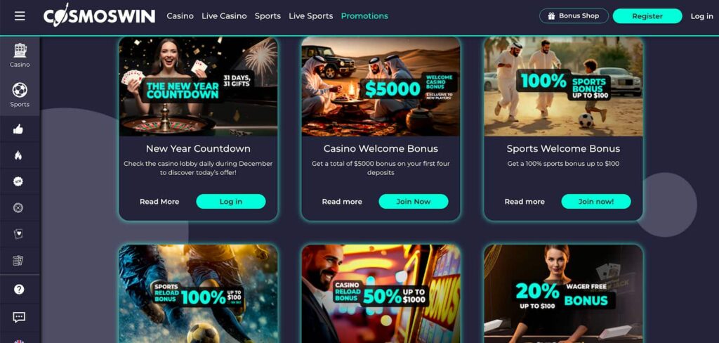 cosmoswin-bonuses